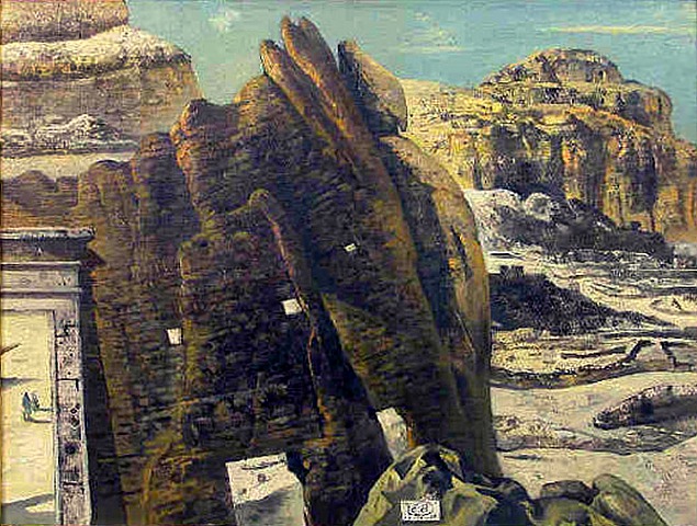 Eugene Berman - Paesaggio Tebano