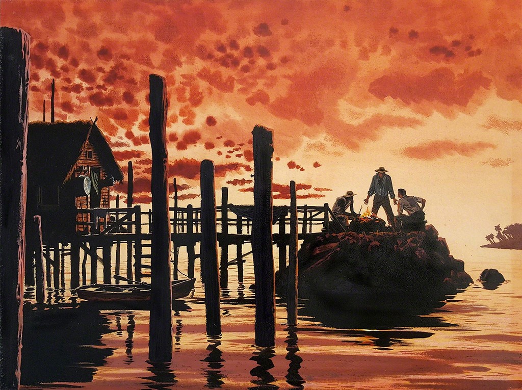 Bruce Bomberger - Salt Gold, Saturday Evening Post Story Illustration