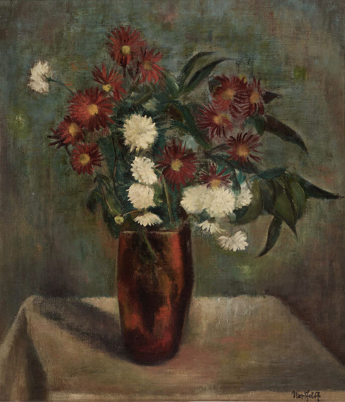 Bror Julius Olsson Nordfeldt - Moon in Mist
 ‘Still Life with Flowers like Kisling’