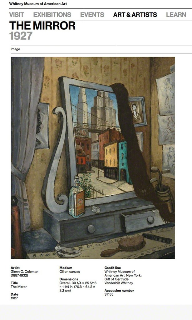 Glenn O. Coleman - From a Balcony (Skyscraper City: 1928), ca. 1927