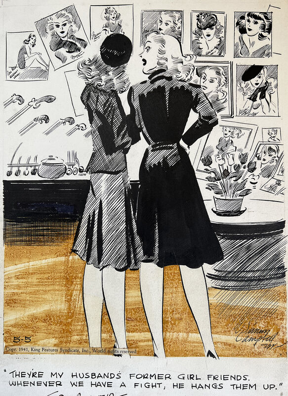 E. Simms Campbell - African American Illustrator - Beautiful Maidens Nude Women Harem
 ‘My Husbands Former Girl Friends - 1st African American Illustrator/ Cartoonist
 ‘Sexy Gag Cartoon. E. Simms Campbell was first African American Cartoonist’
