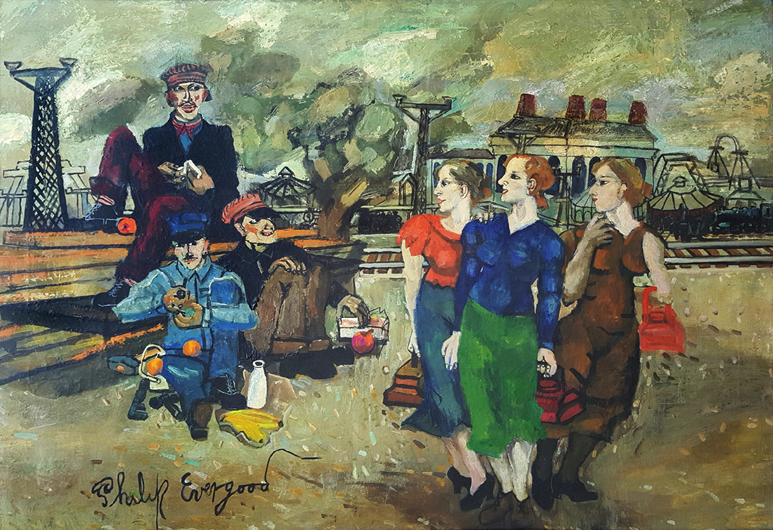 Philip Evergood - Railroad men's wives