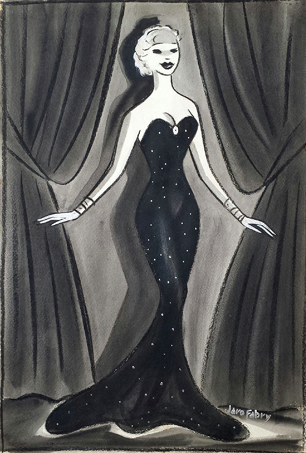 Jaro Fabry - Entertainer in front of curtain