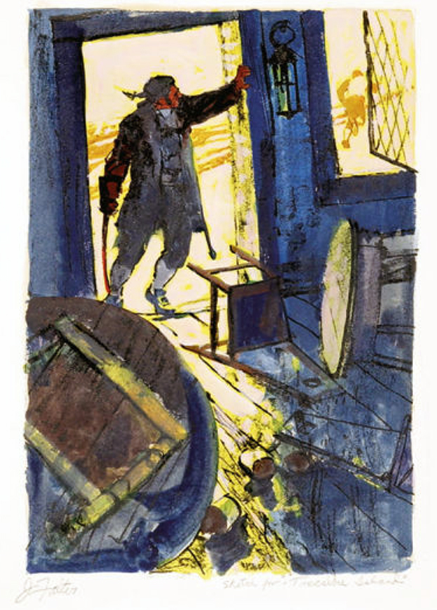 John Philip Falter Original Preliminary Book Illustration