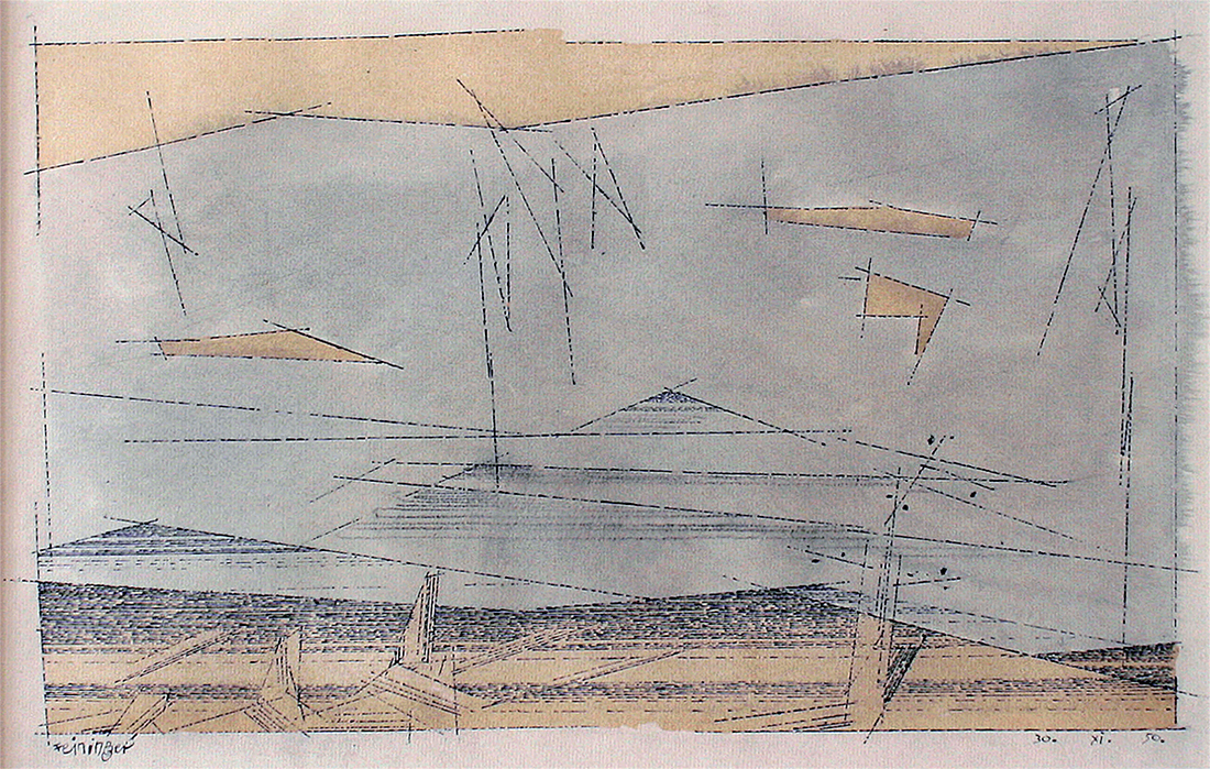 Lyonel Feininger - Connecticut Hills