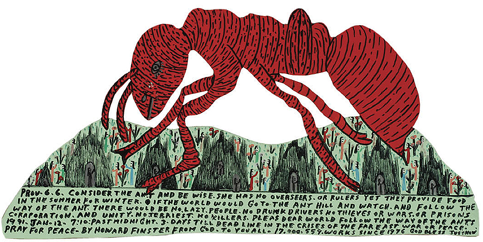 Howard Finster - Consider the Ant and Be Wise, 1991