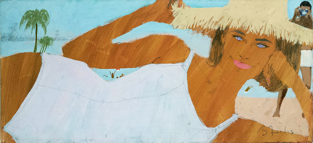 Bernard Fuchs Girl at the Beach
