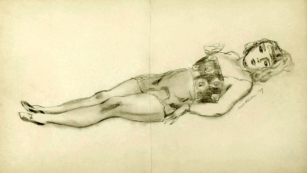 Walt Kuhn - Reclining Girl