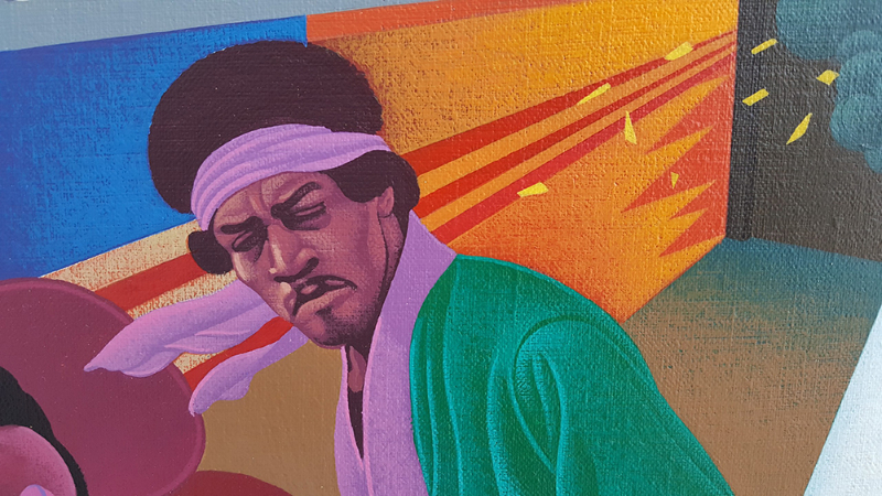 Wilson McLean - Movie Poster Illustration for 'American Pop'