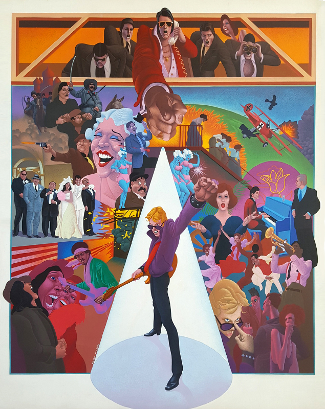 Wilson McLean - Movie Poster Illustration for 'American Pop'