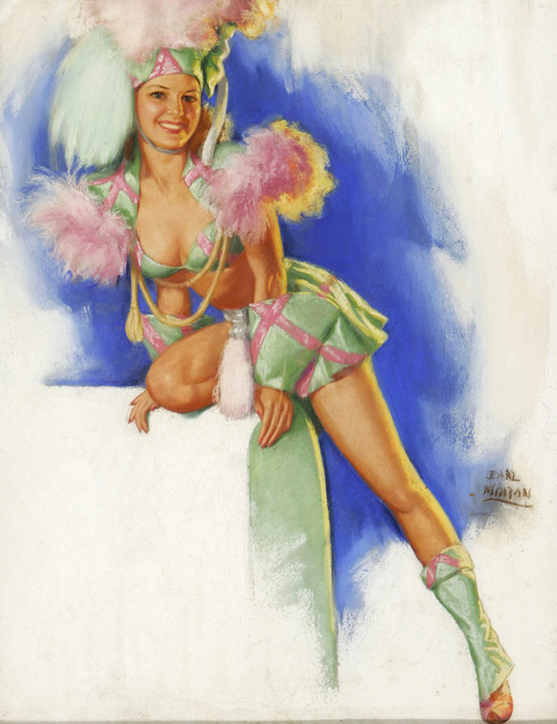 Earl Moran - Dancer in Green