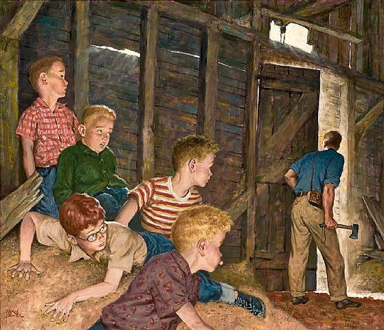 Amos Sewell - Magazine Illustration Hatchet