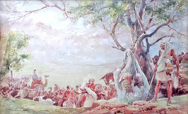 Everett Shinn - Flight into Egypt