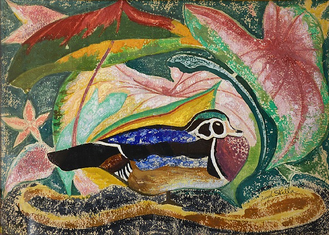 Joseph Stella - Water Lily and Woodchuck