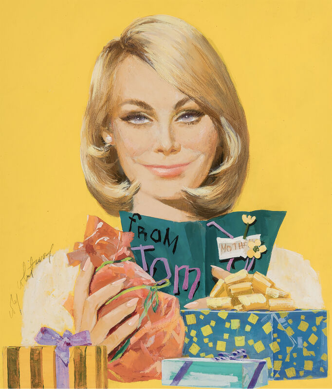 Coby Whitmore - Beautiful Blond Hair and Blue Eyed Woman - Mid Century Illustration
