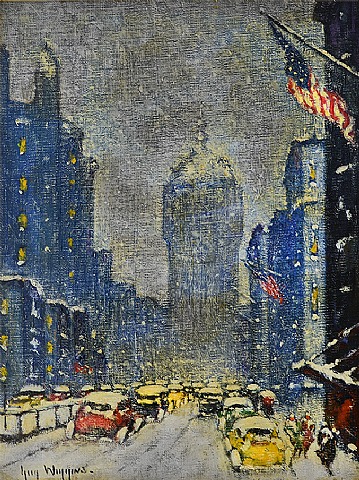 Guy Carleton Wiggins - Park Avenue Winter